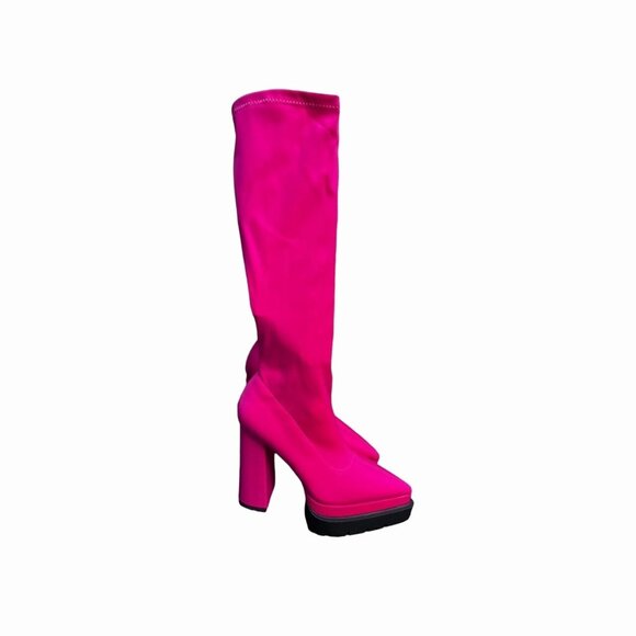 Women's Platform knee high Boots - Chunky Heel, Knee High, Size Womens 6.5 - Picture 1 of 5